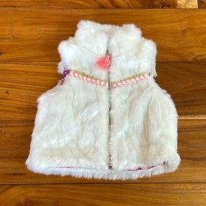 Jessica Simpson Baby faux fur vest never worn
